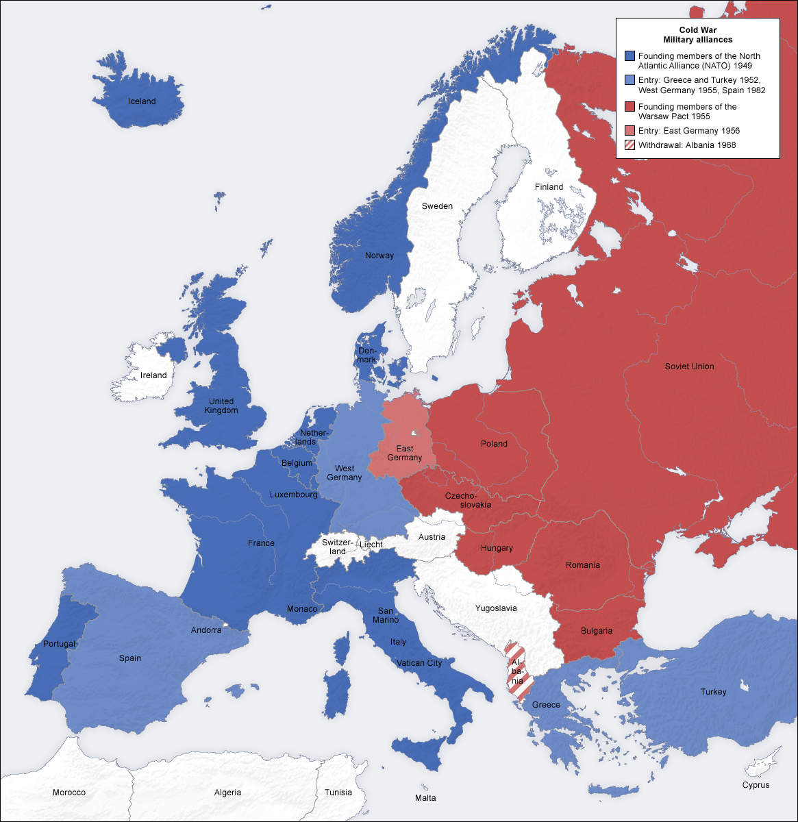 Map of the Iron Curtain Image source - http://bikingborders.wordpress.com/2011/10/24/mapping-the-contemporary-iron-curtain/
