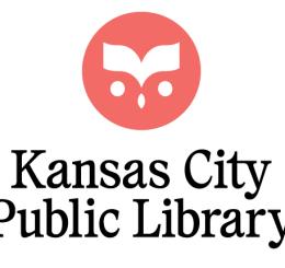 Owl logo in a circle above "Kansas City Public Library" in text