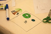 Kids at the Plaza Branch planned their ideal parks. Plan-a-park