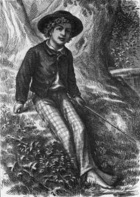 Tom Sawyer – a catch?<br />(Illus. by True W. Williams from the 1st edition.) Tom Sawyer – a catch?