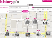 Historypin lets you pin the past to today's streets. Historypin