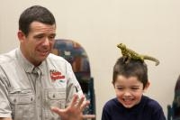Wily reptile man Serengeti Steve brought his scaly friends to the Library for Summer Reading. Wily reptile man Serengeti Steve brought his scaly friends to the Library for Summer Reading.