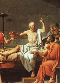Death of Socrates (detail) by Jacques-Louis David Death of Socrates (detail) by Jacques-Louis David