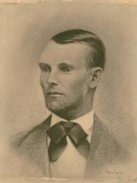 Portrait of Jesse James by A.L. Dillenbeck - Missouri Valley Special Collections Portrait of Jesse James by A.L. Dillenbeck - Missouri Valley Special Collections