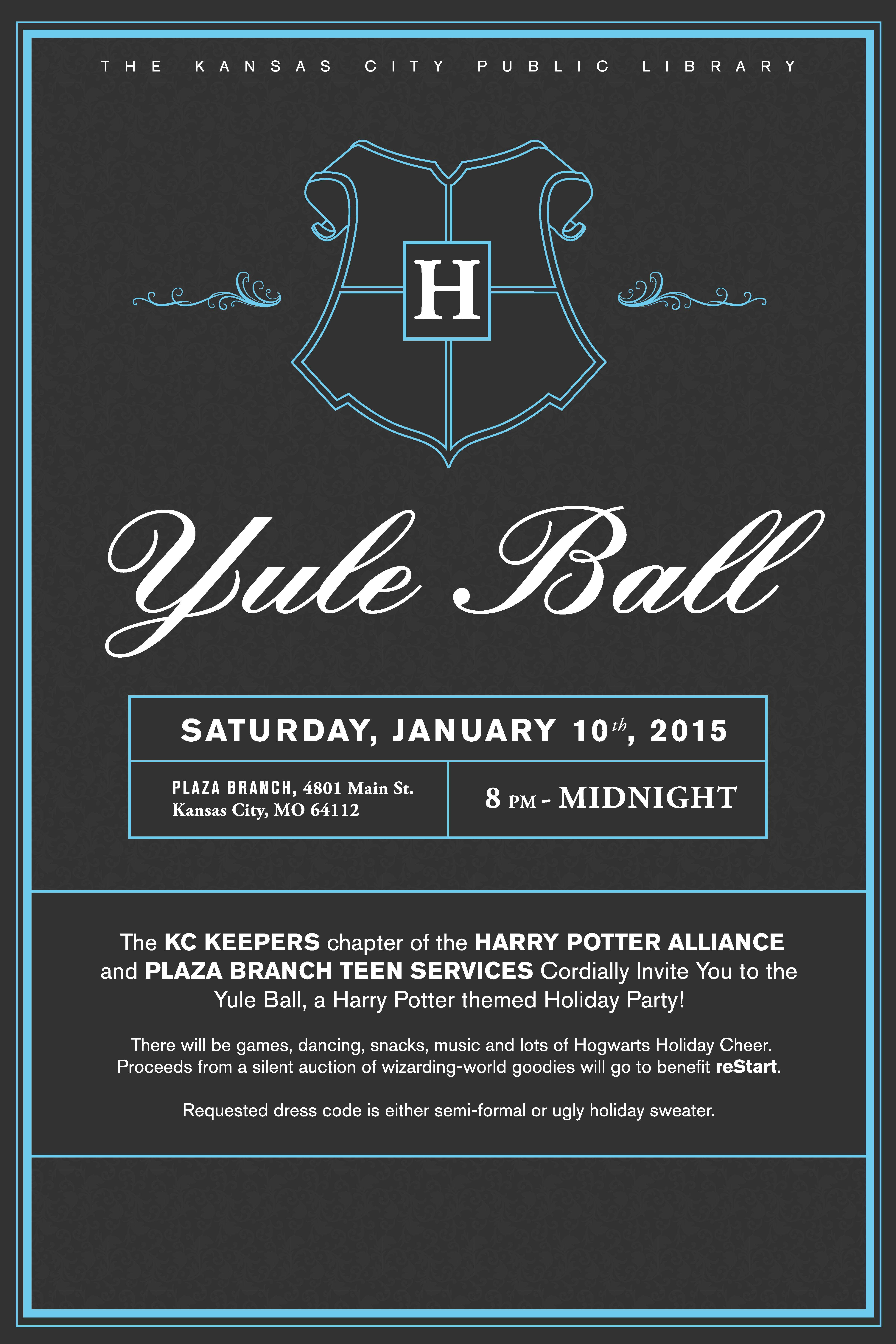 you are cordially invited to the yule ball kansas city public library