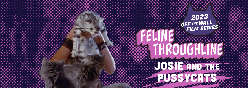 cat being held in the air by a pair of arms on pixelated background