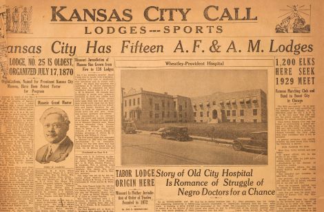 Top portion of the July 27, 1928, edition of The Kansas City Call.