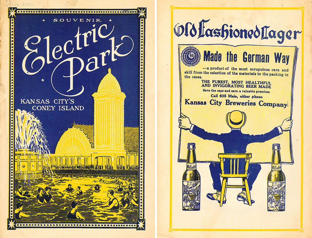 Front and back covers of a souvenir program for the second Electric Park, 1913.