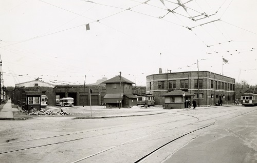 Street corner in the 1940s
