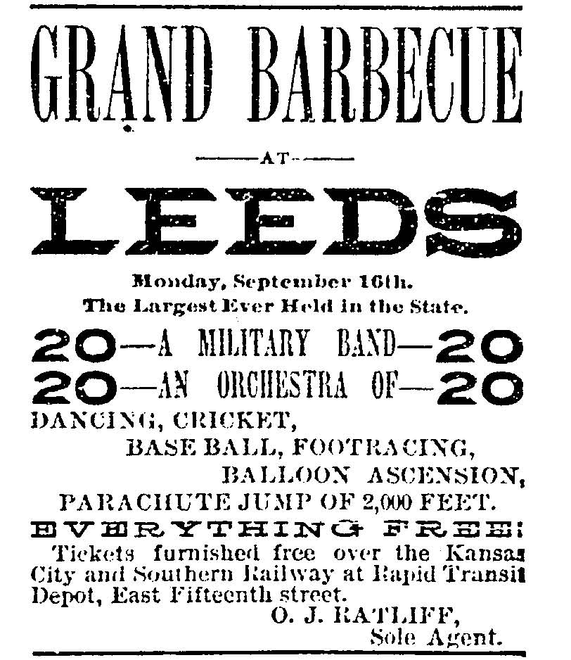 Kansas City Times clipping, September 13, 1889.