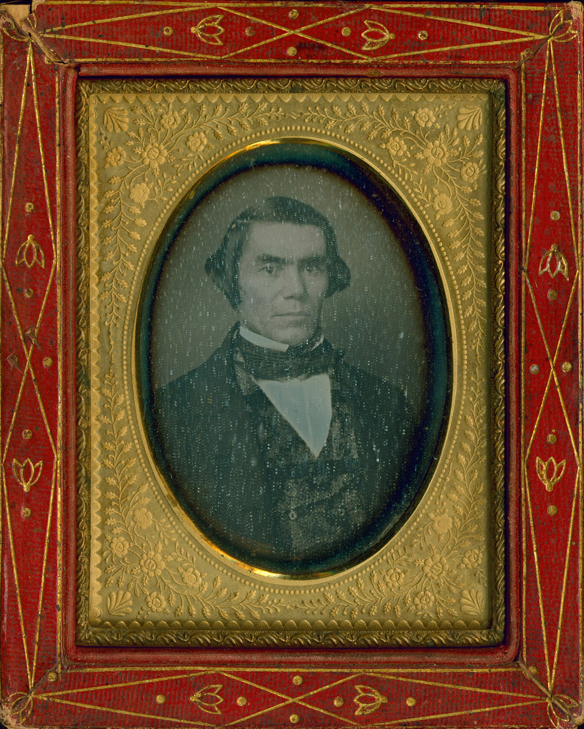 Daguerreotype portrait of Silas Armstrong, n.d., image courtesy of Kansas Room Special Collections, Kansas City Kansas, Public Library