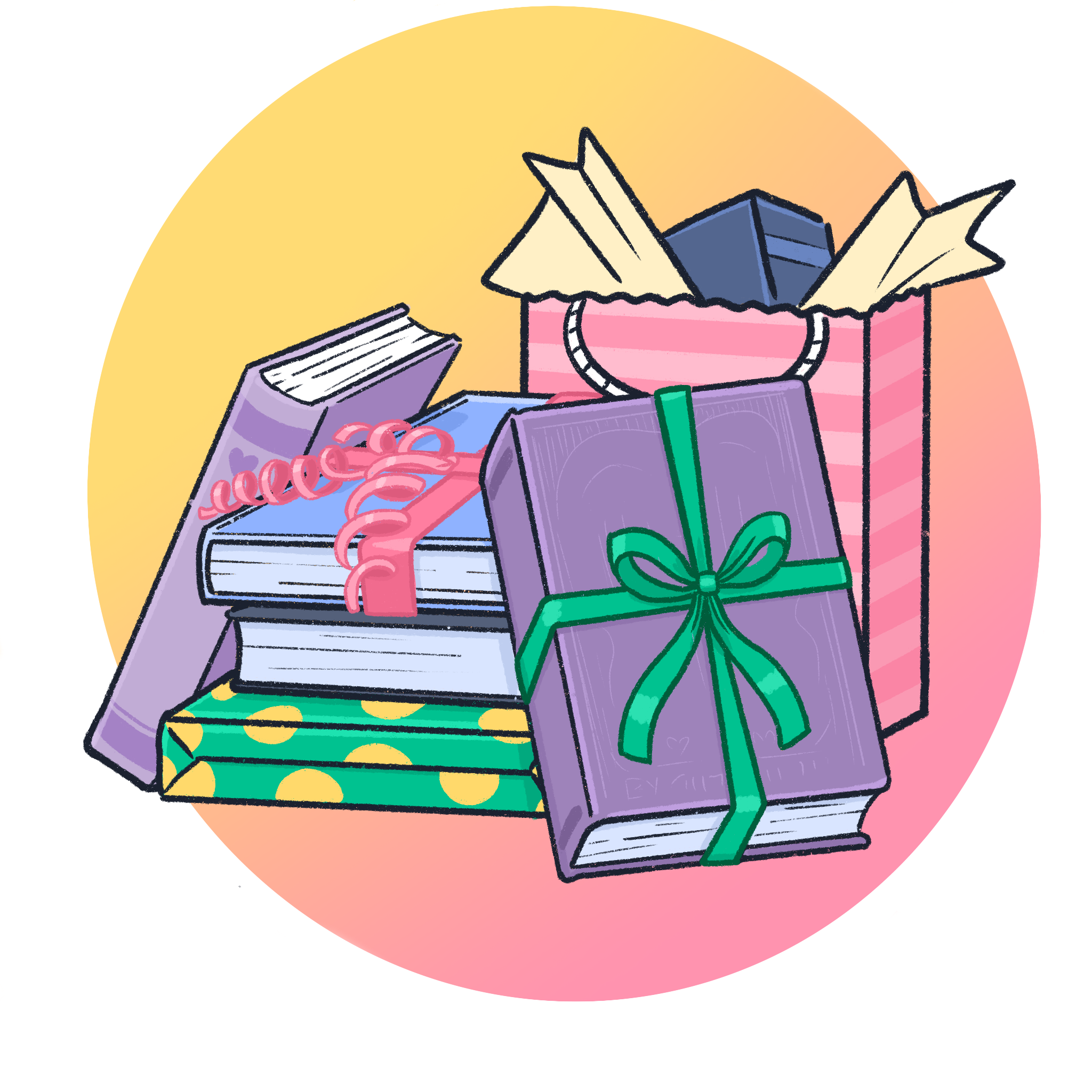 books presented like presents