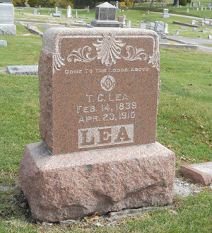 T.C Lea's gravestone T.C Lea's gravestone