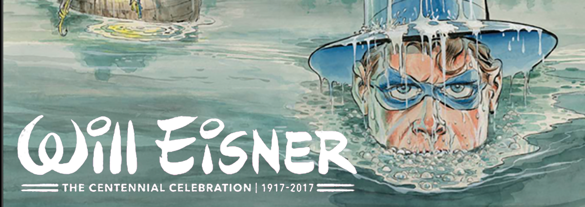 Will Eisner: The Centennial Celebration Will Eisner, whose considerable imprint on the field of comics ranges from his 1940s and ’50s crimefighting hero The Spirit to his pioneering, late-’70s graphic novel A Contract with God, is spotlighted in this collection of 86 giclees (fine art digital lithographs). They are reproduced from his original artwork.