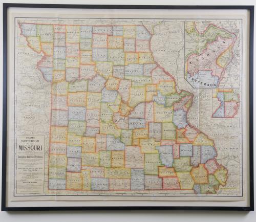 Cram's Superior Map of Missouri
