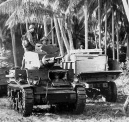 black and white image of military vehicles