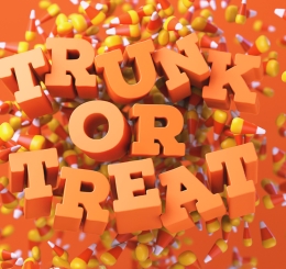 'trunk or treat' with candy corn