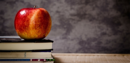 apple on books