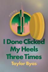 The cover of I Done Clicked My Heels Three Times has the title in a dark green, with the author's name in yellow and a bank safe door open to the empire state building 