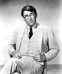 Atticus Finch, all-star center for <em>To Kill a Mockingbird</em>. Atticus Finch