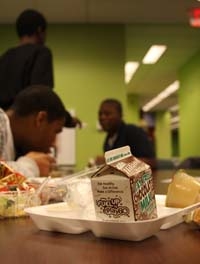 Visions of nutrition at the Library, courtesy of Harvesters. Kids Cafe photo
