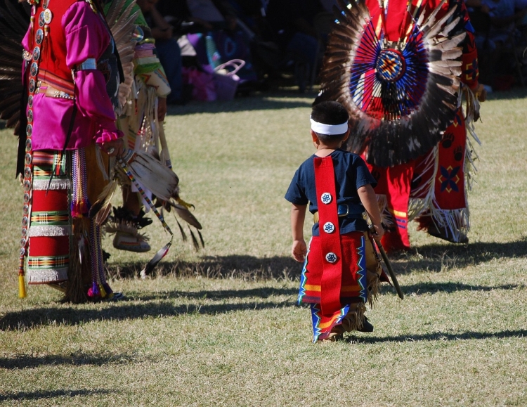 A scene from a powwow