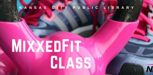 pink kettlebell by tennis shoes