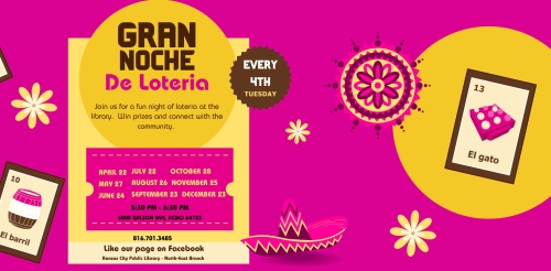 vibrant pink and yellow with game cards