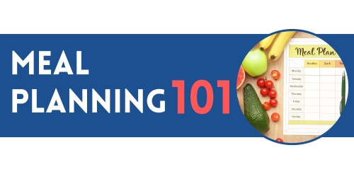 vegetables and weekly calendar